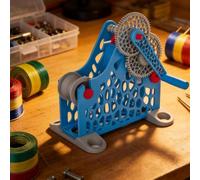 3D Printer Filament Winder Hand Cranked, Hand Cranked Filament Retractor, Removable Modular Design, Neat Winding Uniform Without Tangling, for 1kg Spools, 3D Printing Enthusiasts, Textile Artists