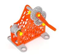 3D Printer Filament Winder, Manual Devise for liberated Spooling, Removable and Modular for Easy Storage, 1 Kg Capacity with Ergonomic Handle for 3D Printing Enthusiasts Textile Artists,Orange