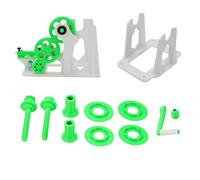 3D Printer Filament Winder Pre Assembled Hand Cranked Printing Thread Respooler Kit Grey Green for P1S P1P X1 3D Printers Filament Management Accessory