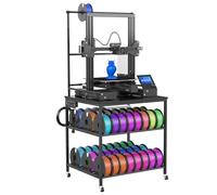 3D Printer Filaments Storage Rack Rolling 3D Printing Stand with Wheels Spool Holder Filament Organizer for PLA/ABS/PETG/TPU 3D Printer Table Workbench for Studio,Office, Garage, Workshop
