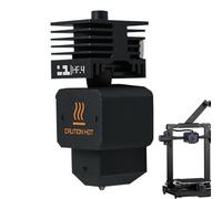 3D Printer Hot End - Hardened Steel Nozzle, Replacement Connector with Fit, Rapid Prototyping Tool with Flow, Industrial Supply Style, Printing Accessories for Education, Art, Model Making, Workshop