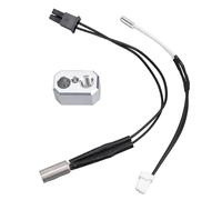 3D Printer Hotend Heater Block Kit Aluminum Heater Block Thermistor Cable Heating Rod Feeding Tube Kit Compatible with Prusa I3 MK4 24V 40W