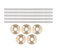 3D Printer Lead Screw Kit, High Strength Accurate Trapezoidal, 5 Sets of Stainless Steel and Brass, for Robotics and Industrial Automation
