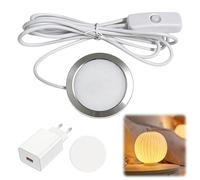 3D Printer LED Lamp Kit for Bambu Lab A1/A1mini/P1S/P1P/X1C, Night Light Models Replacement for 3D Printing Accessories, 3D Printer Part LED Light Strip Lighting Strip LED Lamp Model Set, Warm Light