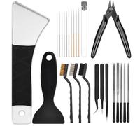 3D Printer Maintance Tool Kit Includes Spatula, Brushes, Wire Cutters, File, Cleaning Needles - Essential 3D Printing Tool Kit for All Printers