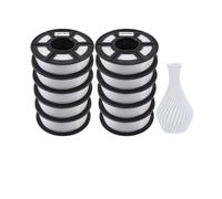 3D Printer Markers, 10KG 3D Filament PETG Filament, 10kg 22 Lbs 1.75mm 3D Printer Filament, Good Acid and Alkali Resistance High Transparency(PETG-WHITE-10kg)