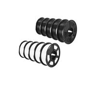 3D Printer Markers, 10KG 3D Filament PETG Filament, 10kg 22 Lbs 1.75mm 3D Printer Filament, Good Acid and Alkali Resistance High Transparency(PETG-5Black 5White)