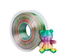 3D Printer Markers, Gradient Rainbow 3D Printer Filament, Silk PLA 1.75mm Sublimation Universe Forest Candy Macaron Series Filaments for 3D Printing(Macaron Silk- 500g)