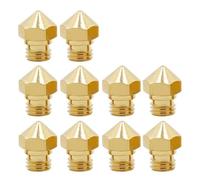 3D Printer Part 10Pcs 3D Printer Brass Extruder Print Head, 0.2/0.3/0.4/0.5/0.6/0.8/1.0mm Nozzle Nozzles for MK10 M7(0.8mm x 1.75mm)