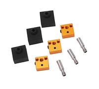 3D Printer Part, 3 Sets of Silicone Sock, Aluminum Heater Block & Stainless Steel Throat, C Atible with MK7 MK8, Ender 3, Ender 5, Pro, CR10, CR10S, S4, S5