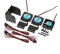 3D Printer Parts 2 in 1 Out DualHead Extruder Hotend Fan Bracket DC12v / 24v 3010 Cooling Fan Blower Guide Kit