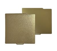 3D Printer Parts Accessories Double Sided Smooth PEI Spring Sheet 257x257mm Heated Bed Magnetic Build Plate For 3D Printer(Gold)