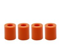 3D Printer Parts High Temperature Silicone Solid Spacer Hot Bed Leveling Column 3pcs Long + 1PC Short(4pcs 16mm Brown,5 Set)