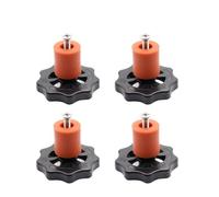 3D Printer Parts High Temperature Silicone Solid Spacer Hot Bed Leveling Column 3pcs Long + 1PC Short for(M3 18MM Brown,5 Set)