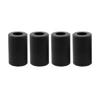 3D Printer Parts High Temperature Silicone Solid Spacer Hot Bed Leveling Column 3pcs Long + 1PC Short(4pcs 26mm Black,2 Set)