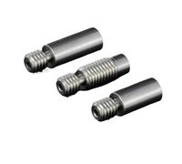 3D Printer Parts Titanium Alloy Heatbreak Smooth Throat M6 M7 Thread Heat Break V6 Hotend Heater Block Nozzle 1.75MM(TA-C Smooth Long,10pcs)