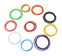 3D Printer Pen Filament 1.75mm, 10 Colors, 5m / roll PLA or ABS Plastic Material - Non -, Easy to Use, Ideal for Creative 3D Drawing and Gifts (PLA)
