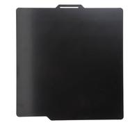 3D Printer Print Bed Black 65Mn Magnetic Double Sided Smoothly Build Plate for X1 X1E 10.12x10.12in