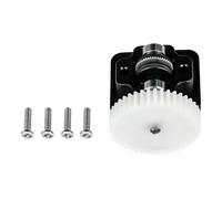 3D Printer Repair Hardware Part with Idler Wheel Assembly, Metal Roller Area and Bracket for Worn Component Service Tasks and Maintenance White Gear Mounting Hole Repair Accessory Transmission