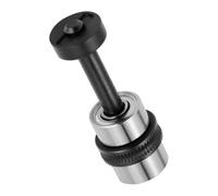3D Printer Replacement Assembly Hardened-Steel Gear, AMS2Pro | Black and Silver Mechanical Assembly, Central Shaft and Cylindrical End Sections, 3D Printer Maintenance