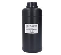 3D Printer Resin 1000ml High Strength Water Washable Photopolymer Resin, Light Curing LCD DLP Resin with Fast Cure and Low Shrinkage for Models and Garage Kits (White)