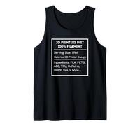 3D Printer’s Filament Diet Funny Maker Design Geek Humor Tank Top
