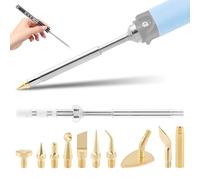 3D Printer Smoothing Finishing Tool Set 11 Pcs 3D Printed Deburring Trimming Tool Kit for TS100 TS101 Pine64 900M T18 Soldering Iron Tip Adapter