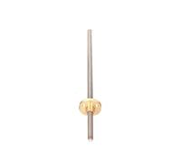 3d Printer T5 Screw Diameter 5mm Length 100mm 304 Stainless Steel Trapezoidal Spindle 1pcs With Brass Nut, For Stepper Motor Rails Threaded Rod (Size : Lead 4mm)