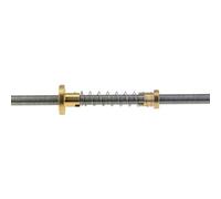 3D Printer T8 Lead Screw THSL-500-8D Trapezoidal Lead Screw with Anti Backlash Spring Loaded Nut Thread 8mm Length 150 200 300 500 800 1000mm, 1PCS
