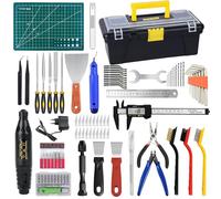 3D Printer Tool Kit, 136 Pieces Model Post-Processing 3D Printer Tool Kit, Nozzle Cleaning Set, Deburring, Removal Tools, Cleaning Needles, Tool Kit for All 3D Printers
