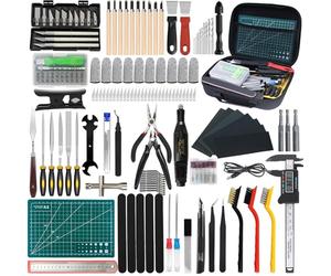 3D Printer Tool Kit, 202 Pcs 3D Printer Accessories Includes Deburring Tool, Removal Tools, Digital Caliper, Cutting Mat, Carrying Case, 3D Printing Tool Kit for Finishing, 3D Print Removing, Cleaning