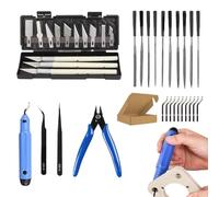3D Printer Tool Kit - Printer Tool Packaging Kit, Printing with Tweezers and Pliers, Cleaning Nozzles, Removing Model Processing, Accessories Set with Files, Pinc