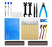 3D Printer Tool Kit, TIOPY 61Pcs 3D Printer Accessories for Cleaning, Removal Finishing Cutting, Includes Cleaning Needles,Tube Cutter,Tweezers,Pliers,Wrench, 3D Printing Tools for Bambu Lab/Kobra/MK4
