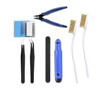3D Printer Tool Kit Tweezers Pliers Nozzle Cleaning Copper Brush Printing Modle Polish Set(Package 2)