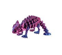 3d Printer Toys 3-d Printed Ankylosaurus 11cm/4.3in for Stress Relief Home Office Decompression Decor Executive Desk Toys-Red Blue