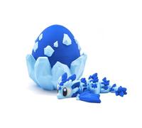 3d Printer Toys 3-d Printed Glacier Flying Dragon with Egg for Stress Relief Home Office Decompression Decor Executive Desk Toys-S