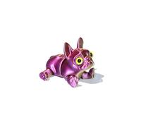 3d Printer Toys 3d Printed Mini Animals Bulldog 6cm/2.4in for Stress Relief Home Office Decompression Decor-Purple Gold