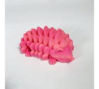 3d Printer Toys 3d Prints Pine Cone Hedgehog for Home Office Executive Desk Decoration Surprise Fantasy Gifts-Pink Rainbow||11cm/4.3in