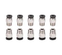 3D Printer Tube Connector 10PCS PC4-M6/M10 Pneumatic Fitting, Hotend Extruder Connector Joints for encler 3/3 Pro/3 V2 5/5 Pro/5 Plus(M10)