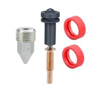 3D Printer Upgrade Interchangeable Trimetal High Flow Nozzles 0.4. Hardened Steel, Copper, Titanium TC4 Compatible with RapidChange REVO Hotends and Extruders (0.4 mm)