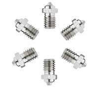 3D Printer V6 Nozzle Bimetallic 6 Pcs,Upgraded Hardened Steel Nozzles Compatible with 1.75mm Voron 2.4 V6 Hotend Prusa I3 Mk3s Anycubic Kobra Nozzle 0.4mm+0.6mm+0.8mm