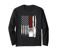 3D Printing American Flag Distressed USA Patriotic Maker Long Sleeve T-Shirt