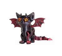 3D Printing Animal, 3D Printed Cat Shape Figure Decor, Relaxing Companion, Poseable Multi-Joint Toy, For Travel Classroom Dining Table Living Rooms And Others esess