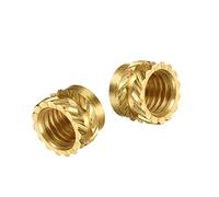 3D Printing Brass Hot Melt Insert Nuts, SL Type Double Twill Nut, M3 100 Pcs, Copper Inserts, ID X L X OD(M3x3x4.5)