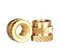 3D Printing Brass Hot Melt Nuts, M5 M6 Knurled Insert Nuts, 60 Pcs, Heating Molding Copper Thread Inserts, ID X H X OD(M6x8x9)