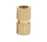 3D Printing Brass Metric Knurled Nuts, Brass Female Copper Molding Knurled Threaded Fastener Inserts M2-M8 10/25/50 Pieces