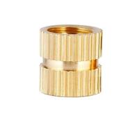 3D Printing Brass Metric Knurled Nuts, Brass Heat Threaded Hot Melt Knurled Injection Embedment Insert Nut 3DPrint Multiple Sizes