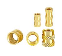 3D Printing Brass Nuts, 1/4 Inch Brass Knurled Heat Threaded Insert Nut For 3D Printer Pack Of 20-30 Multicolor(A 1I4x10x8 20pcs)