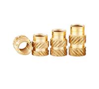 3D Printing Brass Nuts, Brass Female Threaded Heat Set Insert Nuts for 3D Printing 50Pcs M2 to M4 Thread Sizes(Length 5.0mm,M4xOD5.0 (50Pcs))