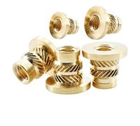 3D Printing Brass Nuts, Brass Flange Insert Nut Nutsert For 3D Printer Pack Of 7 Sizes M2 To M8(M3xL6.3xOD4.6(50Pcs))